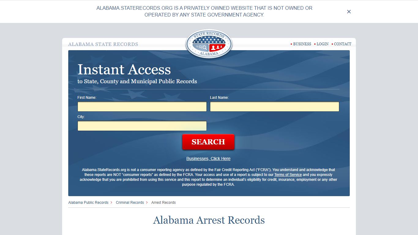 Alabama Arrest Records | StateRecords.org